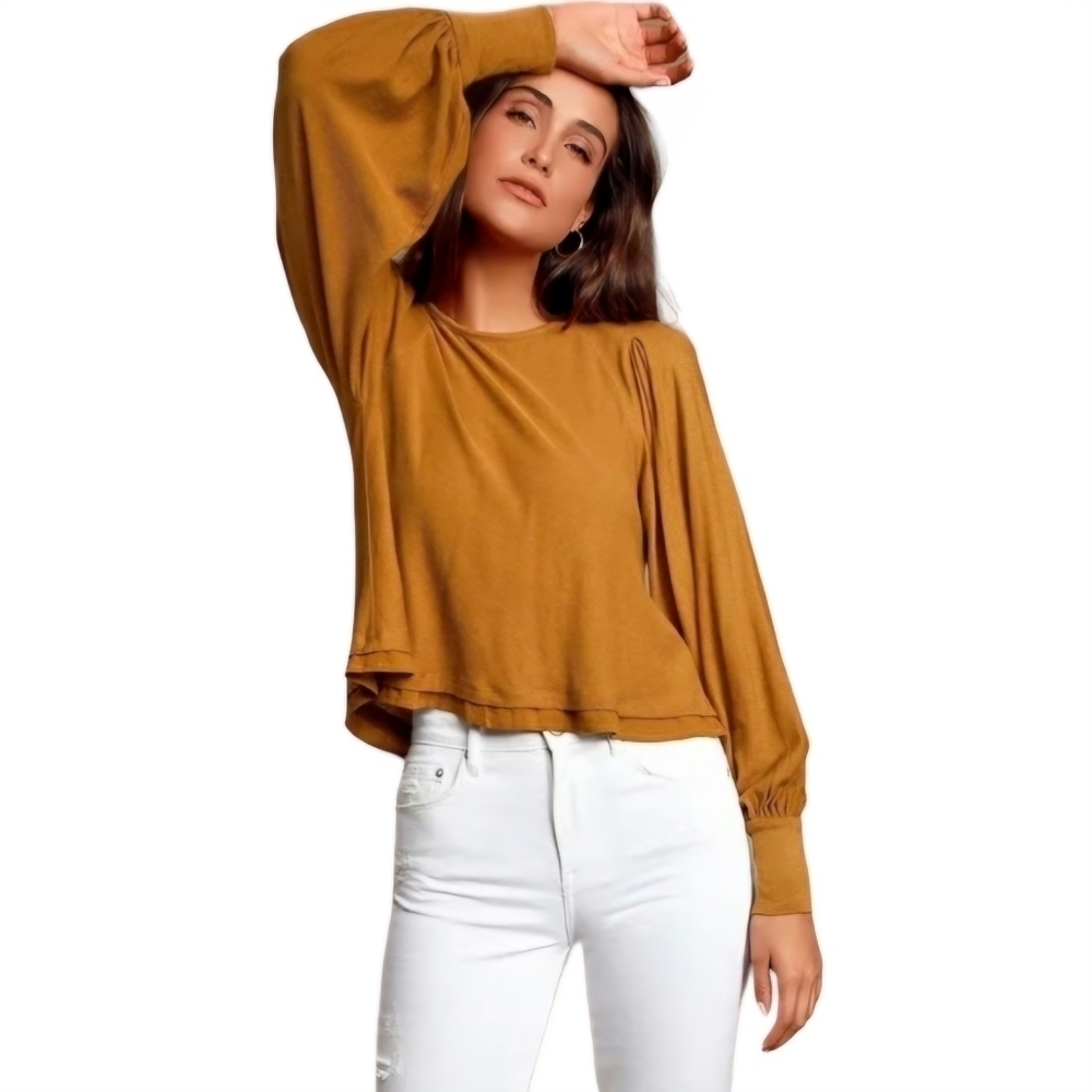 free people billie balloon sleeve top